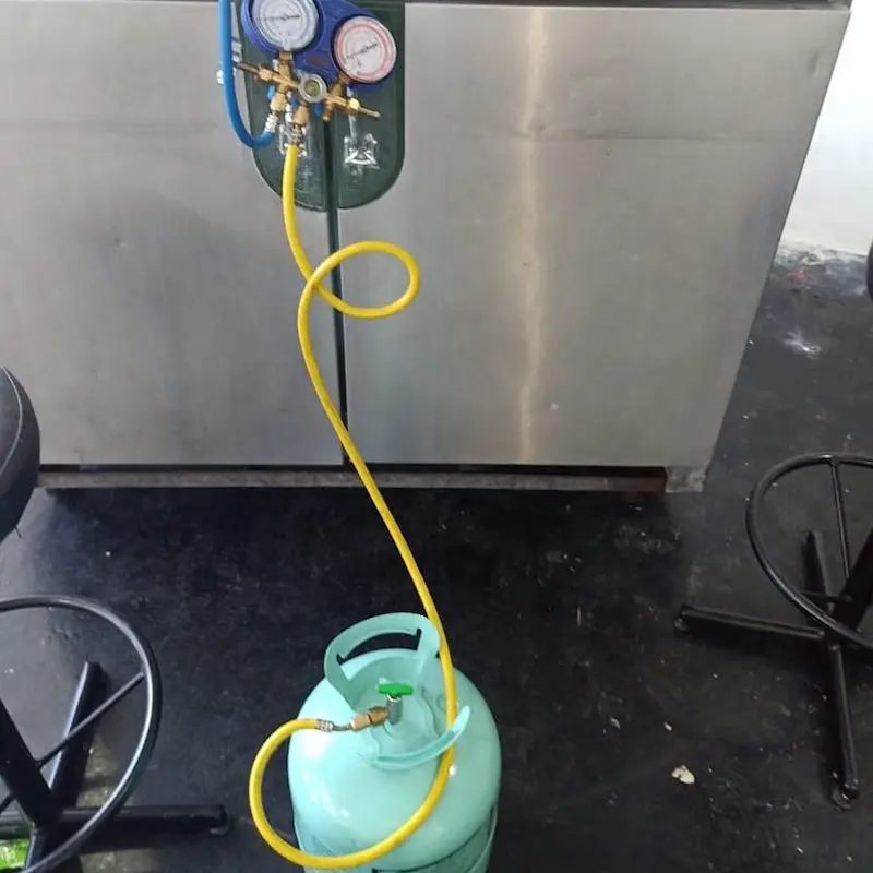 Commercial freezer repair project